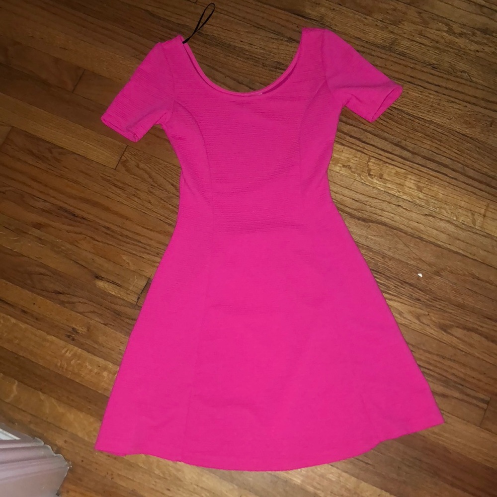 Fuchsia mini dress
